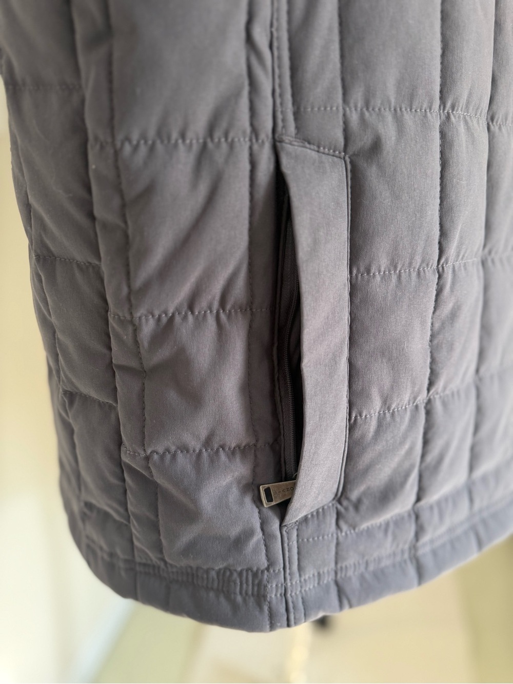Orvis Men's Quilted Vest in Dark Gray - Picture 5 of 11